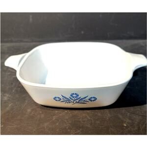 194267. Individual Sized Corning Ware Casserole Dish Blue Cornflower